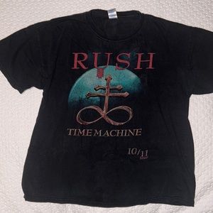 Rush Time Machine Concert Tour 2011 Black Men's T-Shirt Size XL